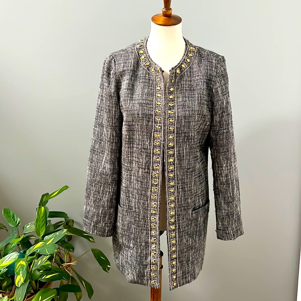 Beautiful Lightly Loved Full Length Jacket by Chico